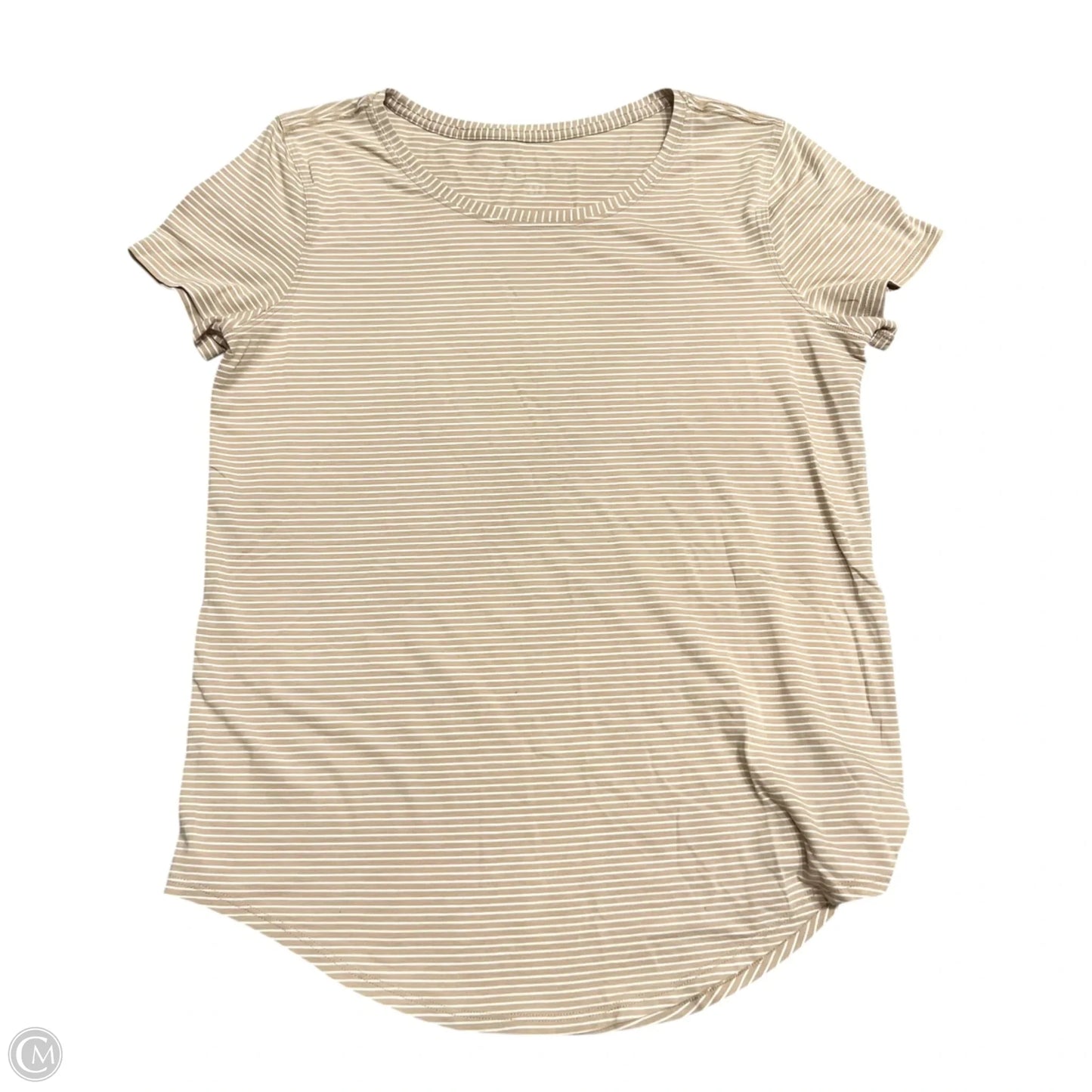 Athletic Top Short Sleeve By Lululemon In Yellow, Size: S