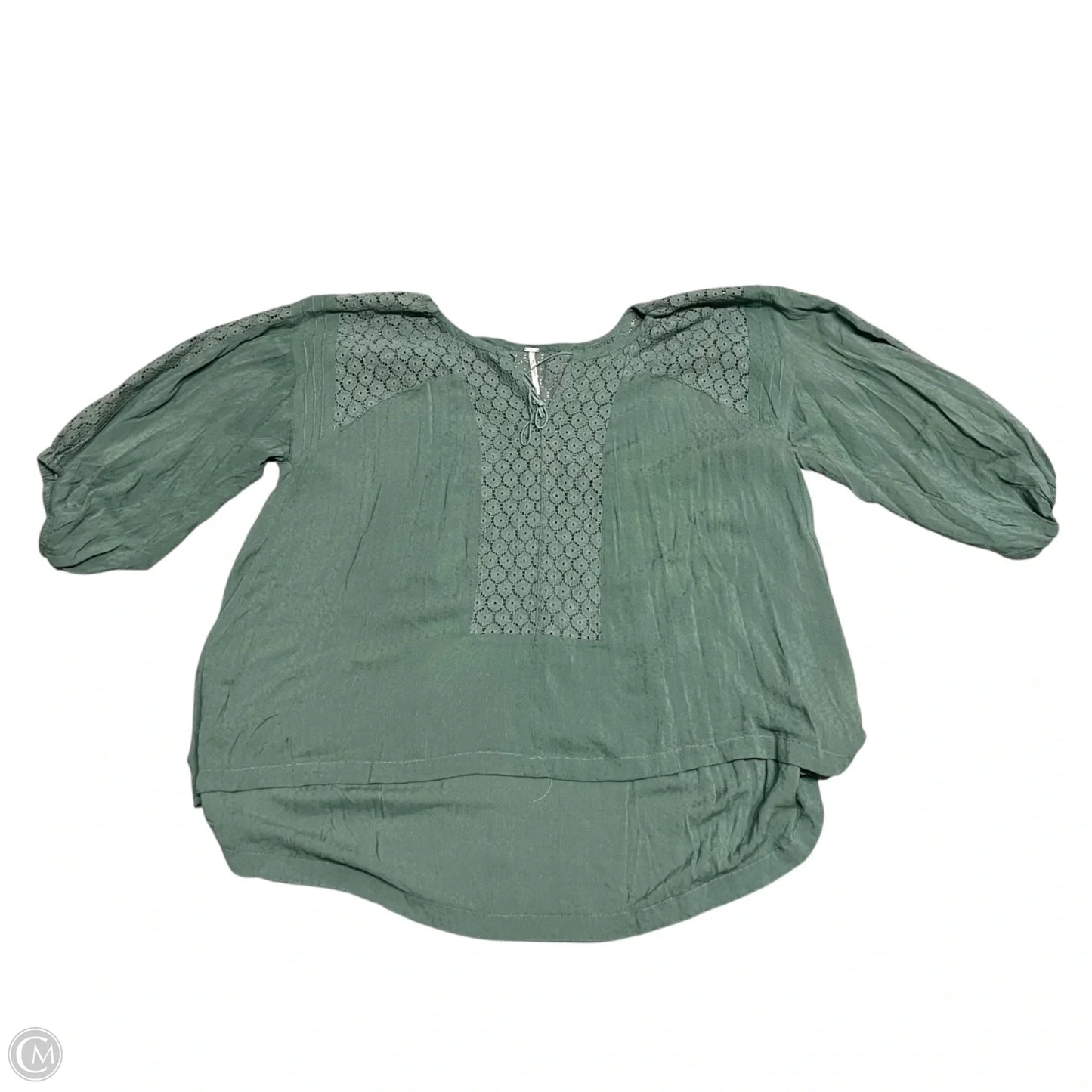 Top Long Sleeve By Free People In Green, Size: S