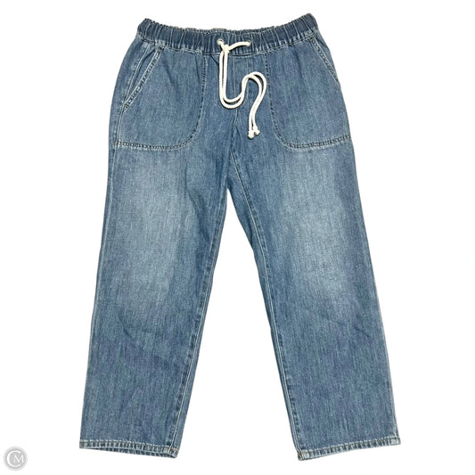 Jeans Cropped By J. Crew In Blue Denim, Size: 4p