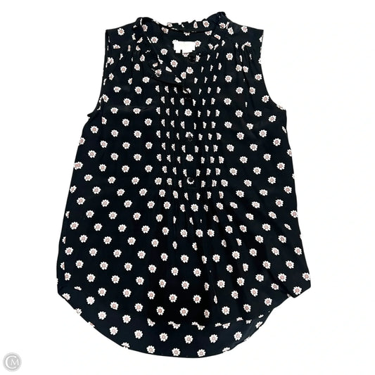 Top Sleeveless Designer By Kate Spade In Black, Size: Xs