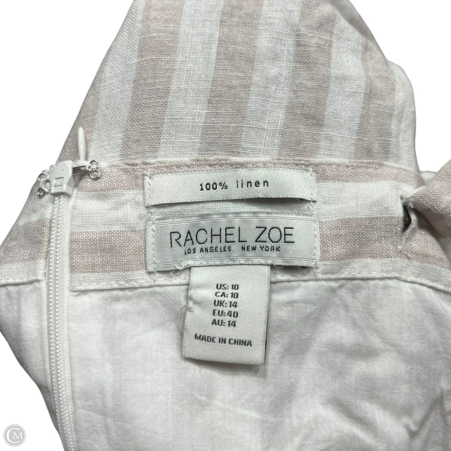 Jumpsuit By Rachel Zoe In Pink & White, Size: M