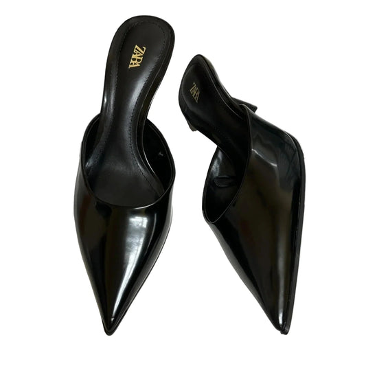 Shoes Heels Kitten By Zara In Black, Size: 6.5