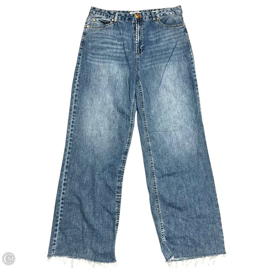Jeans Wide Leg By Oat In Blue Denim, Size: 12