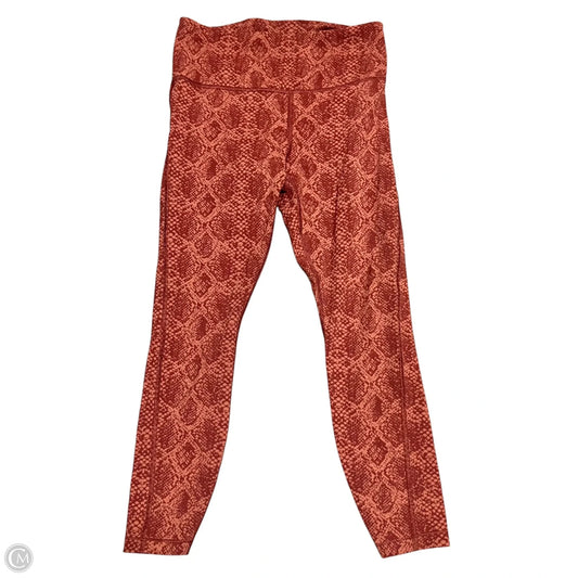 Athletic Leggings By Athleta In Snakeskin Print, Size: 0