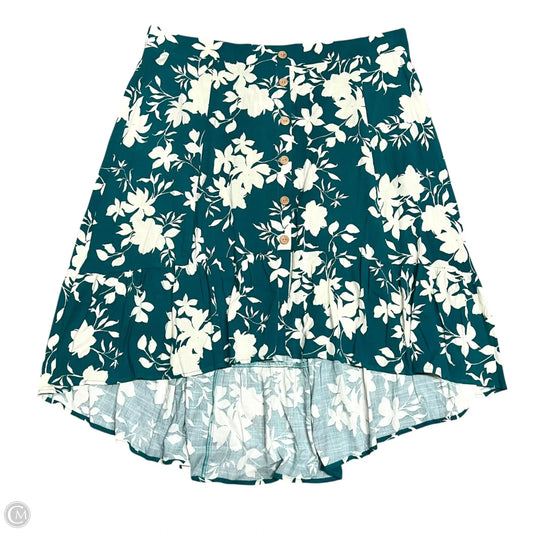 Skirt Midi By Torrid In Blue & Cream, Size: 22