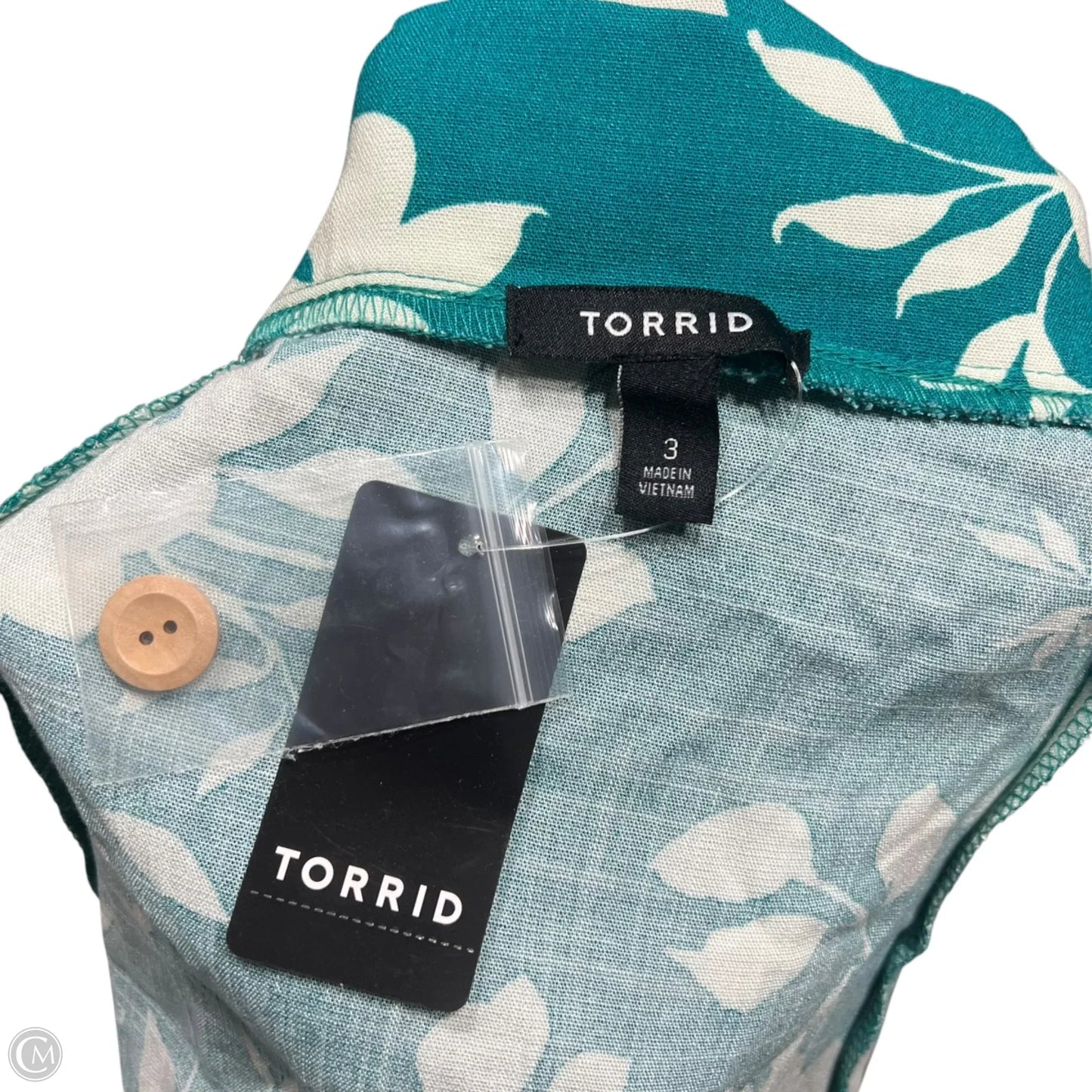 Skirt Midi By Torrid In Blue & Cream, Size: 22