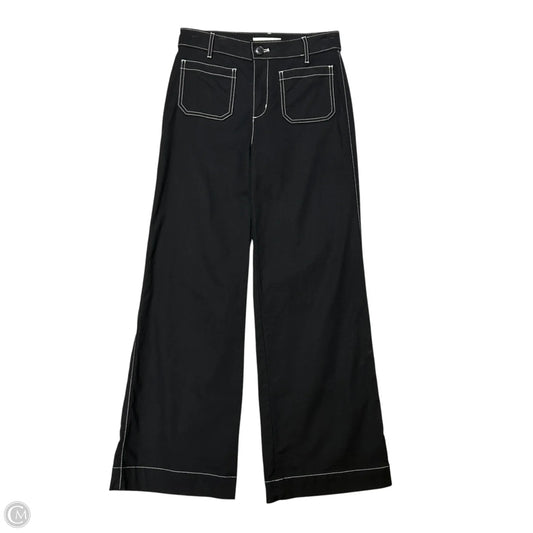 Jeans Wide Leg By Loft In Black Denim, Size: 0