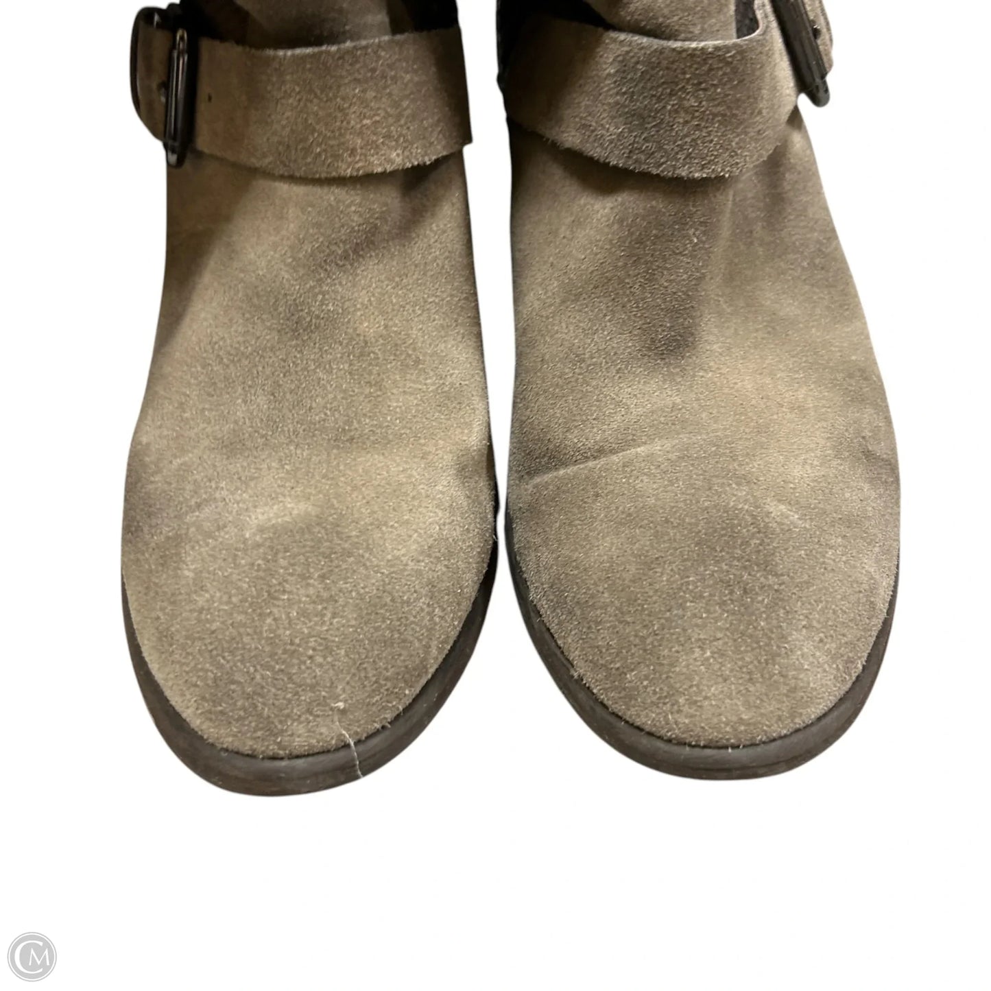 Boots Knee Heels By Donald Pliner In Taupe, Size: 8.5