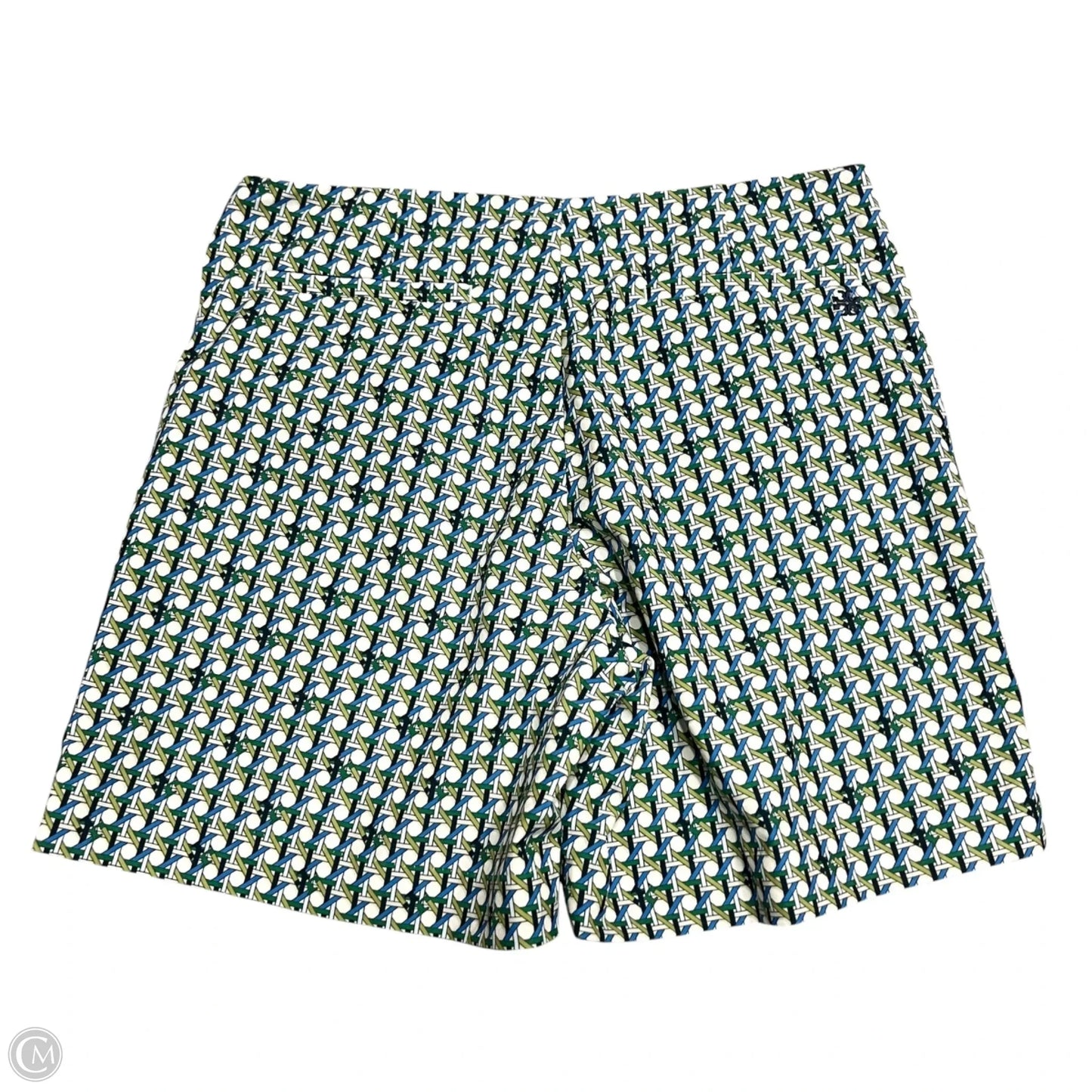 Skort Designer By Tory Burch In Blue & Green, Size: S
