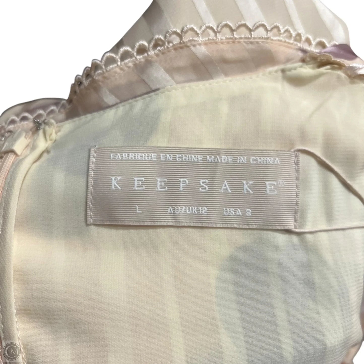 Dress Party Short By Keepsake In Cream & Purple, Size: M