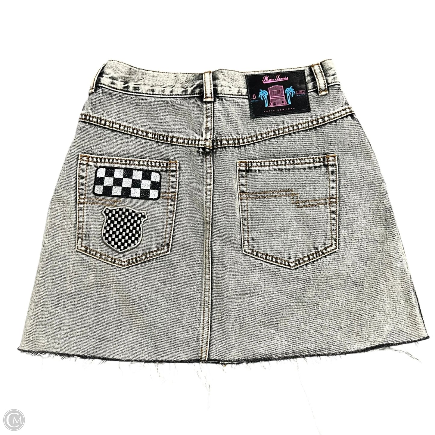 Skirt Luxury Designer By Marc Jacobs In Grey Denim, Size: 2