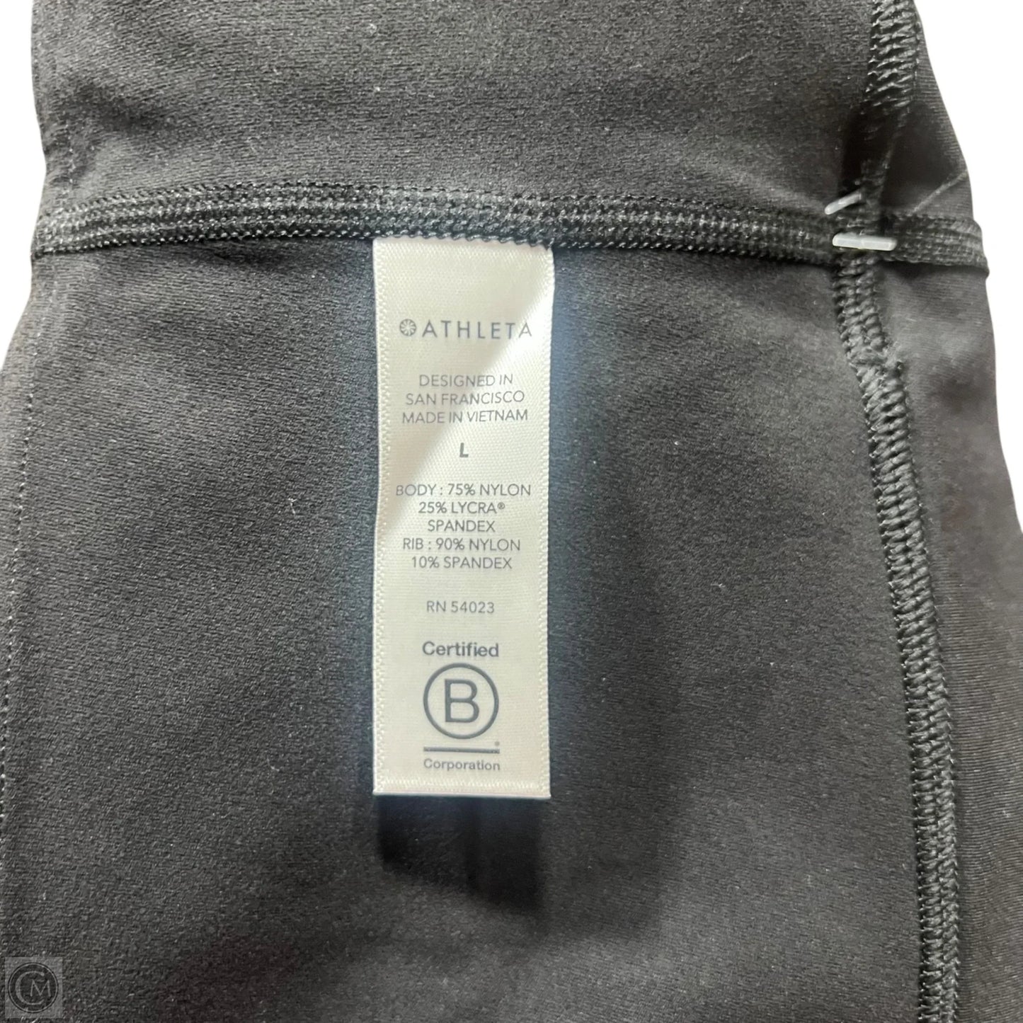 Athletic Leggings By Athleta In Black, Size: 12