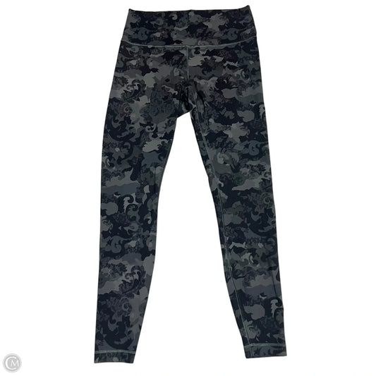 Athletic Leggings By Lululemon In Camouflage Print, Size: 12