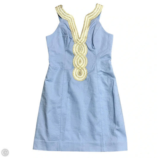 Dress Designer By Lilly Pulitzer In Blue & Gold, Size: Xs