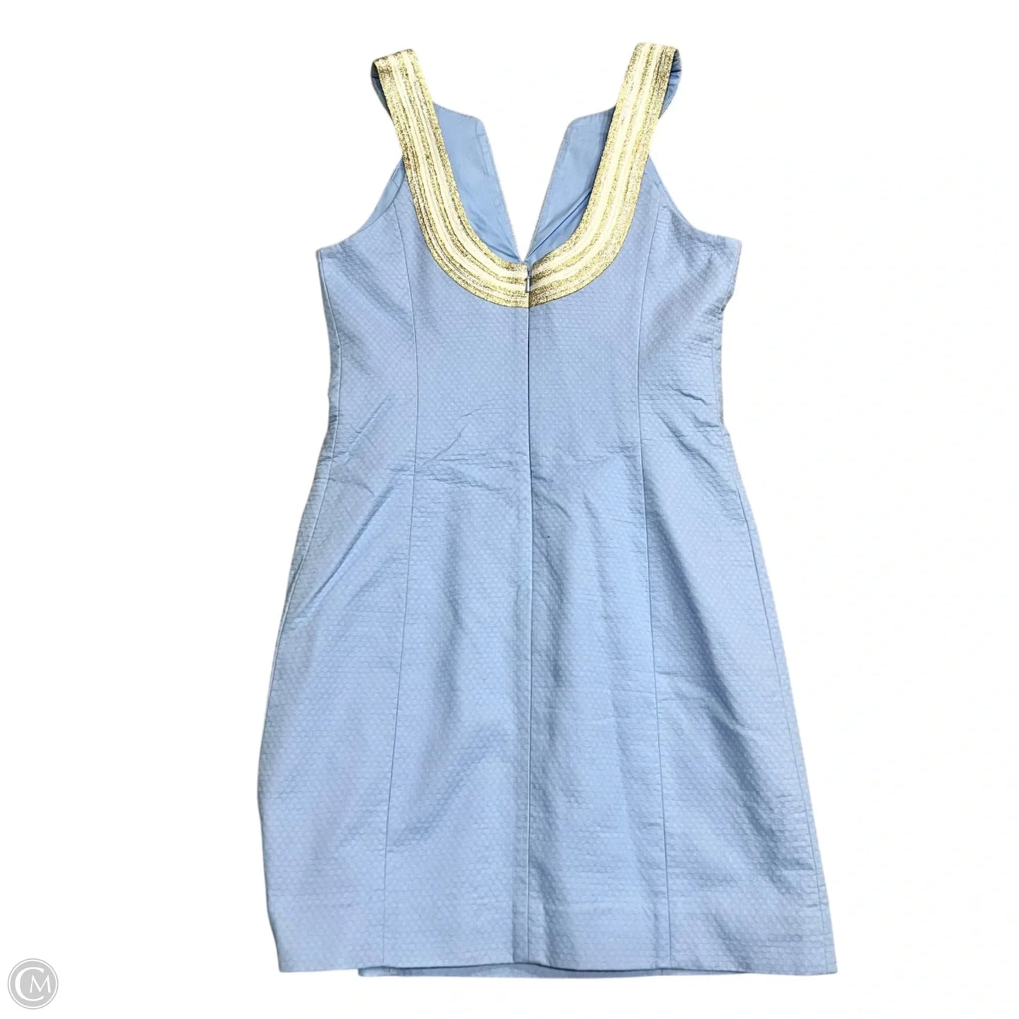Dress Designer By Lilly Pulitzer In Blue & Gold, Size: Xs