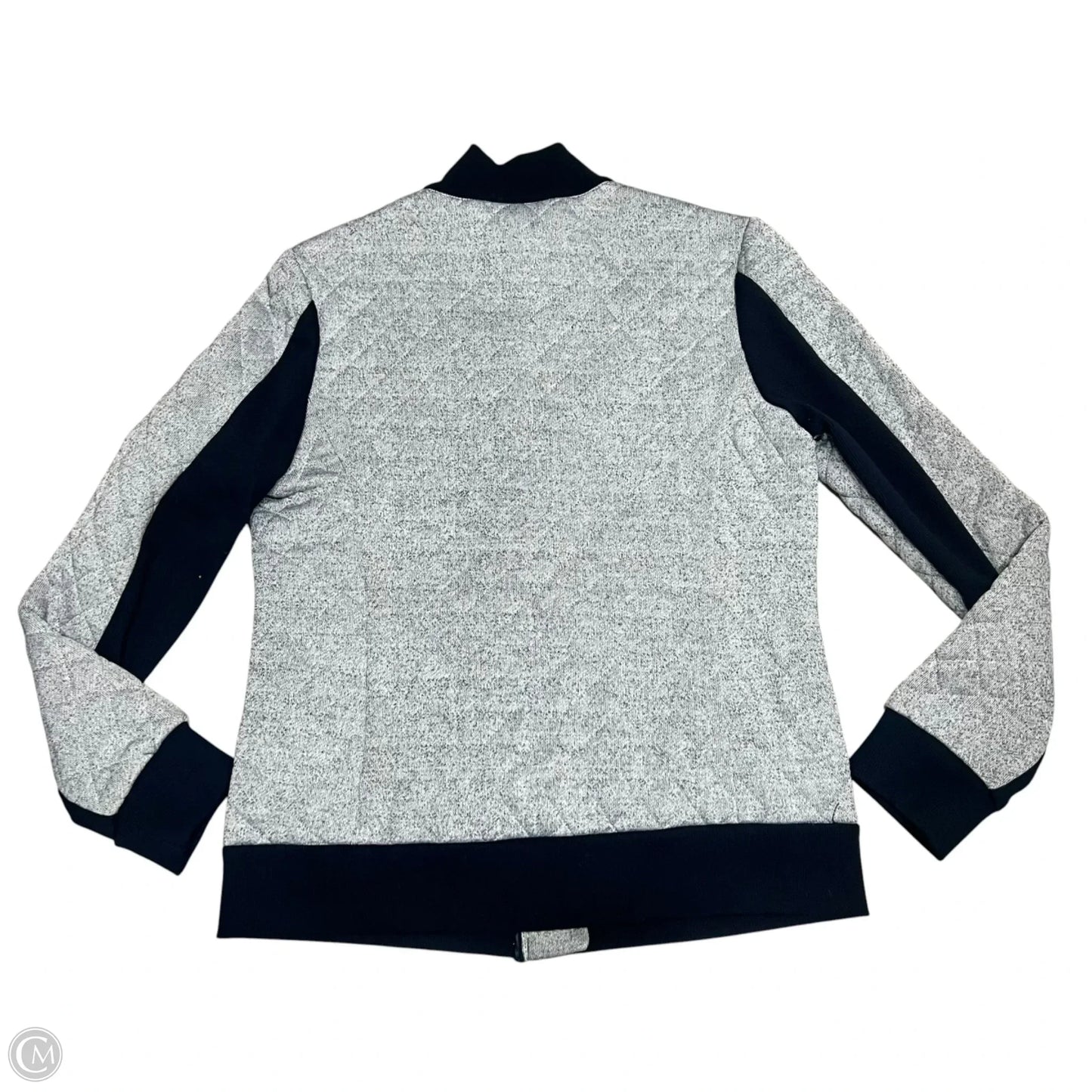 Jacket Designer By Neiman Marcus In Blue & Grey, Size: L