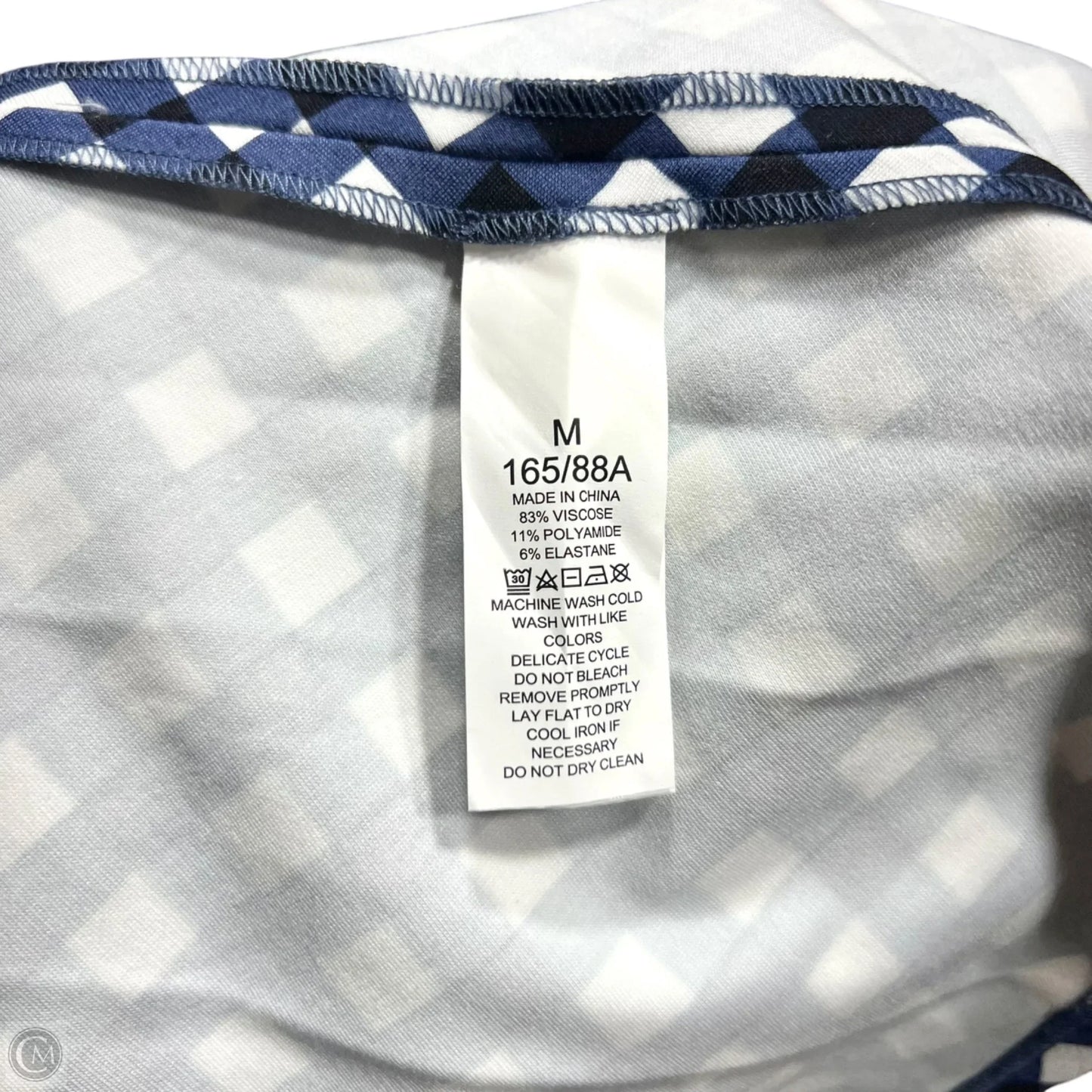 Dress Designer By Kate Spade In Blue & White, Size: M