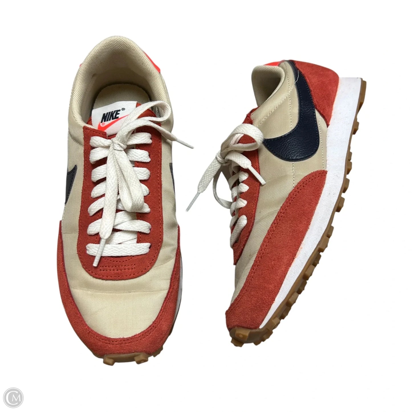 Shoes Sneakers By Nike In Cream & Red, Size: 7