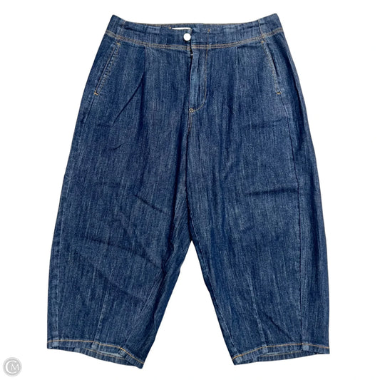 Pants Cropped By Pilcro In Blue Denim, Size: 6