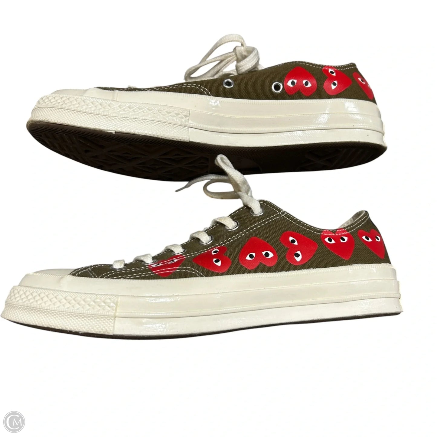 Shoes Sneakers By Converse In Cream & Green, Size: 10