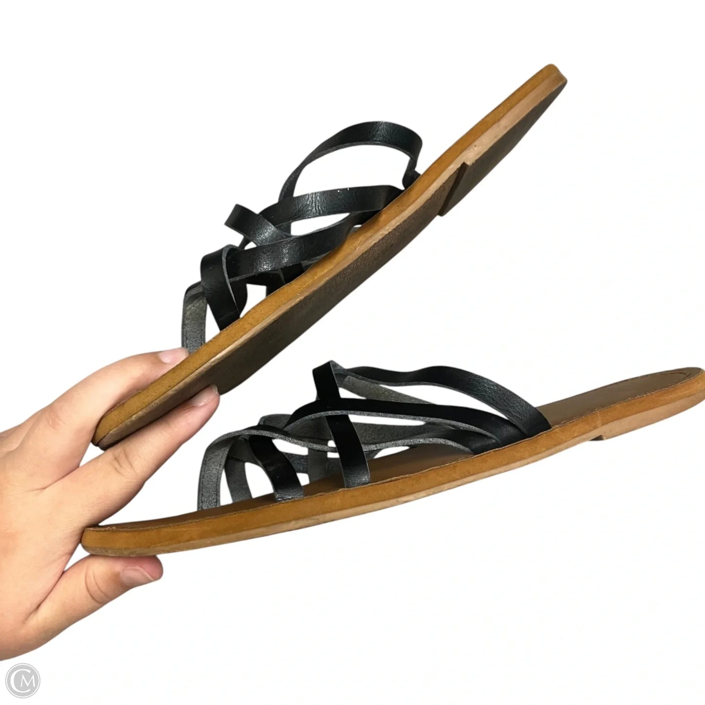 Sandals Flats By Universal Thread In Black & Brown, Size: 11