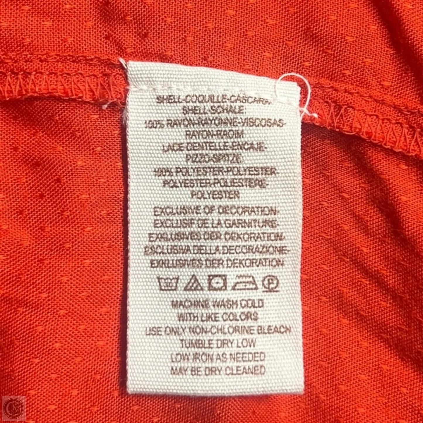 Top Short Sleeve By Free People In Cream & Orange, Size: L