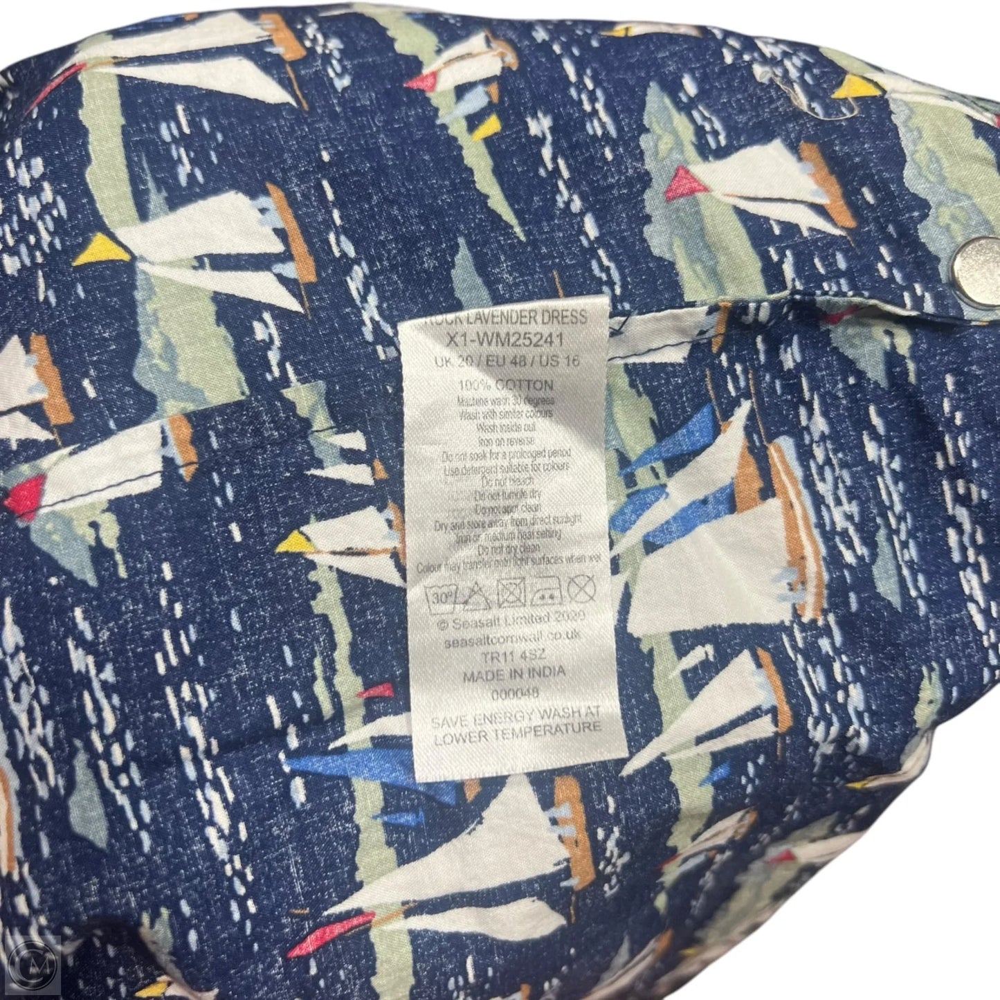 Dress Casual Maxi By Seasalt Cornwall In Blue, Size: Xl