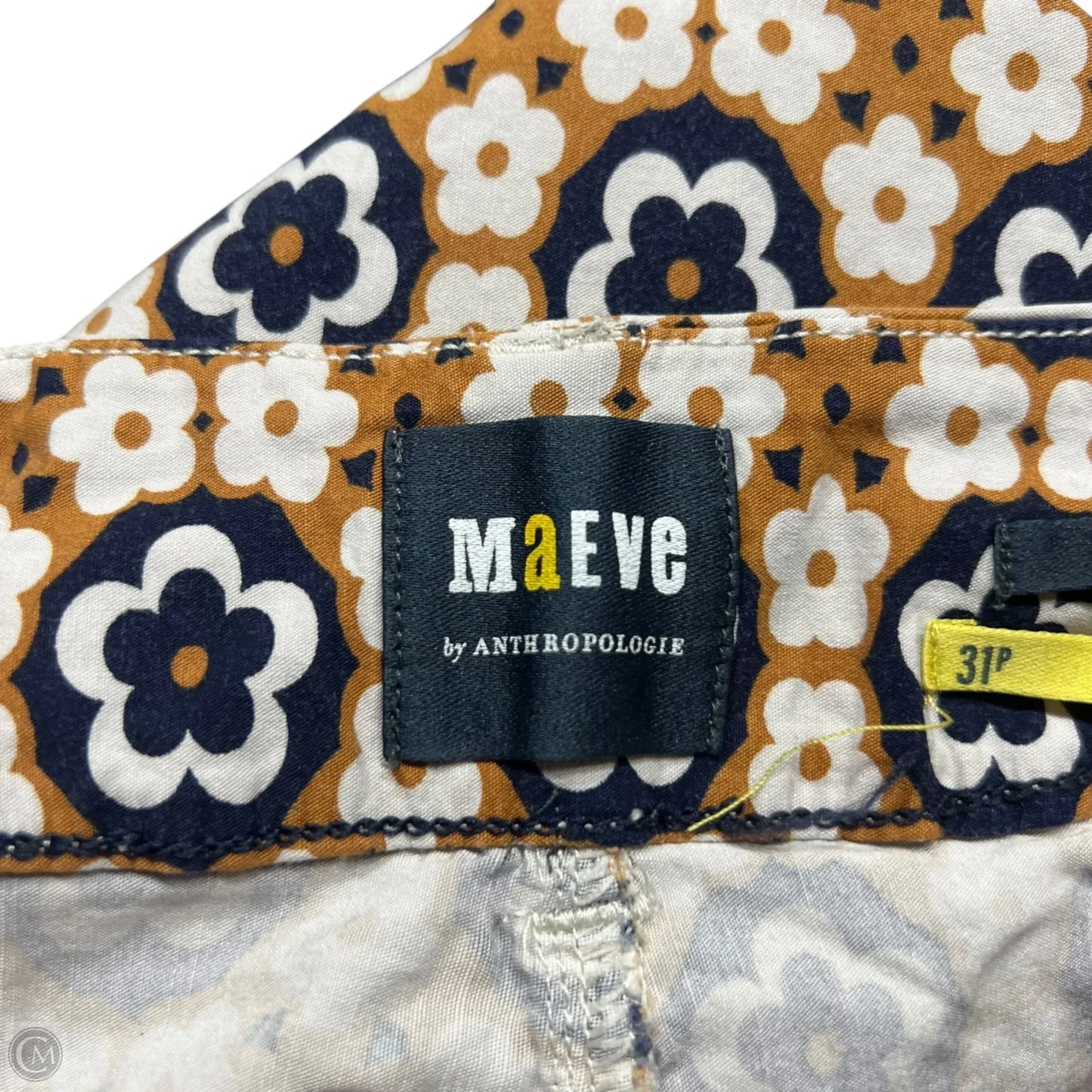Pants Dress By Maeve In Blue & Tan, Size: 12