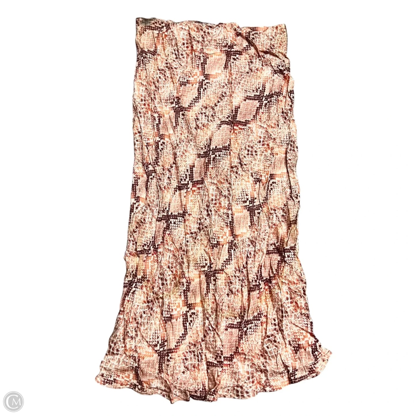 Skirt Maxi By Urban Outfitters In Snakeskin Print, Size: 8