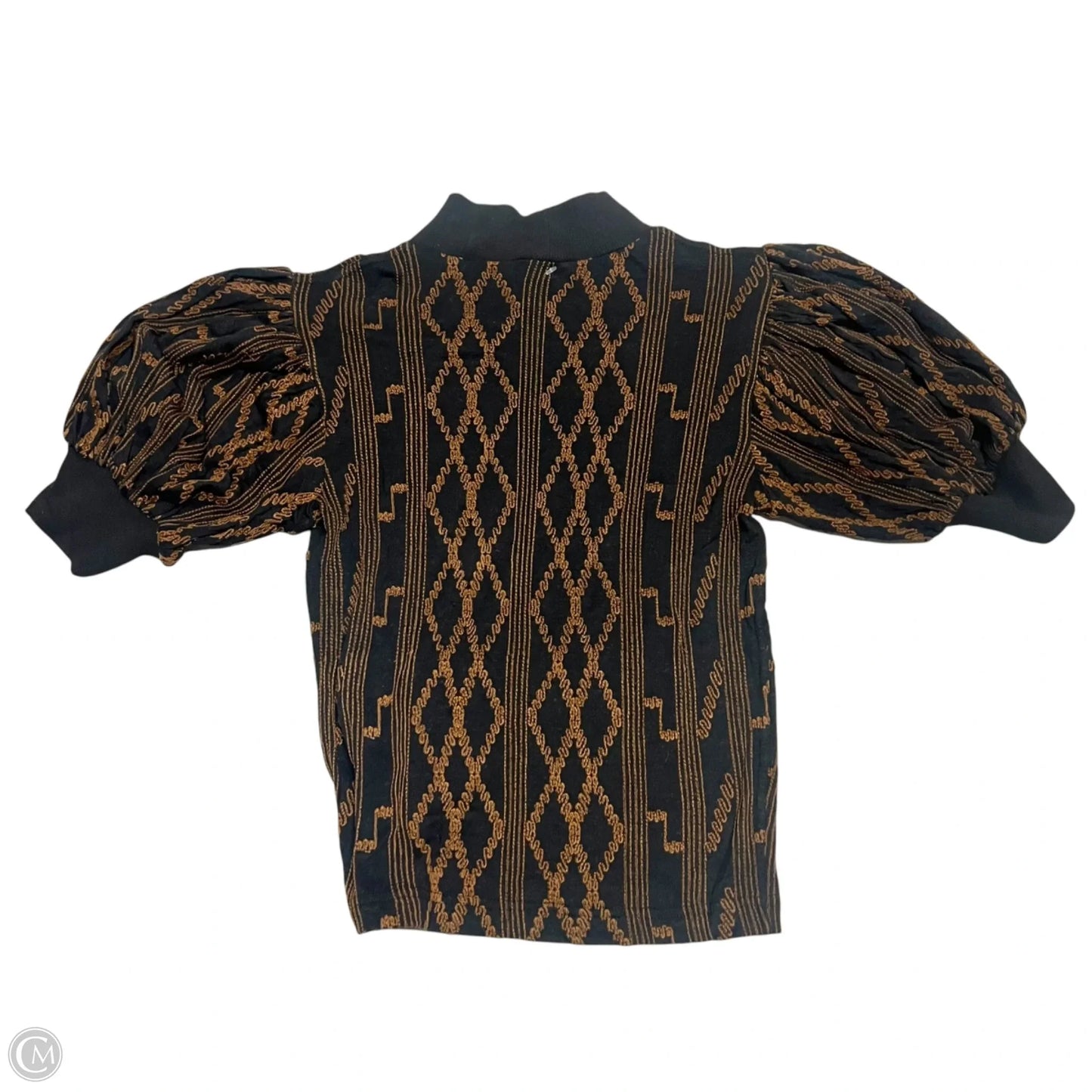 Top Short Sleeve By Free People In Black & Brown, Size: Xs