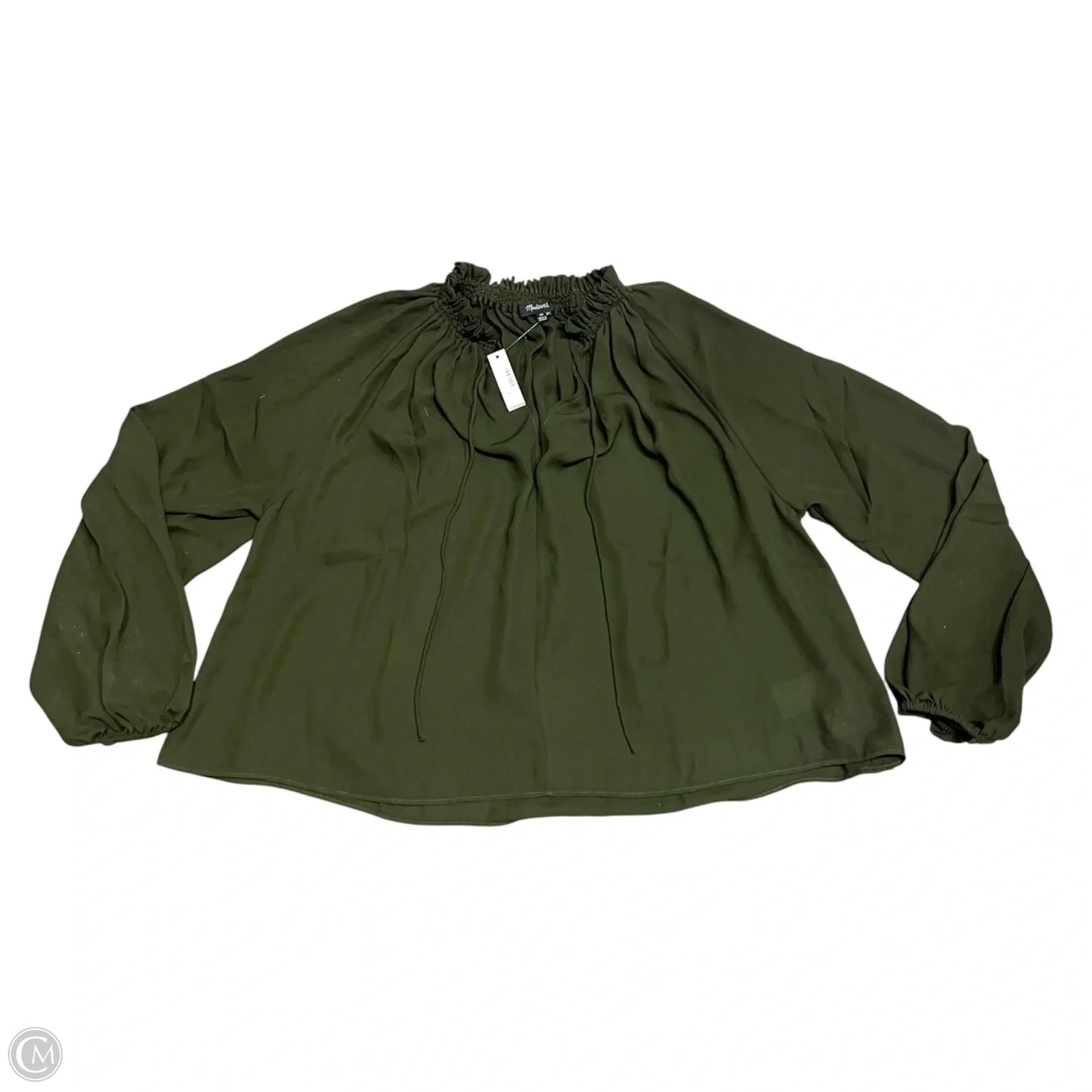 Top Long Sleeve By Madewell In Green, Size: Xs