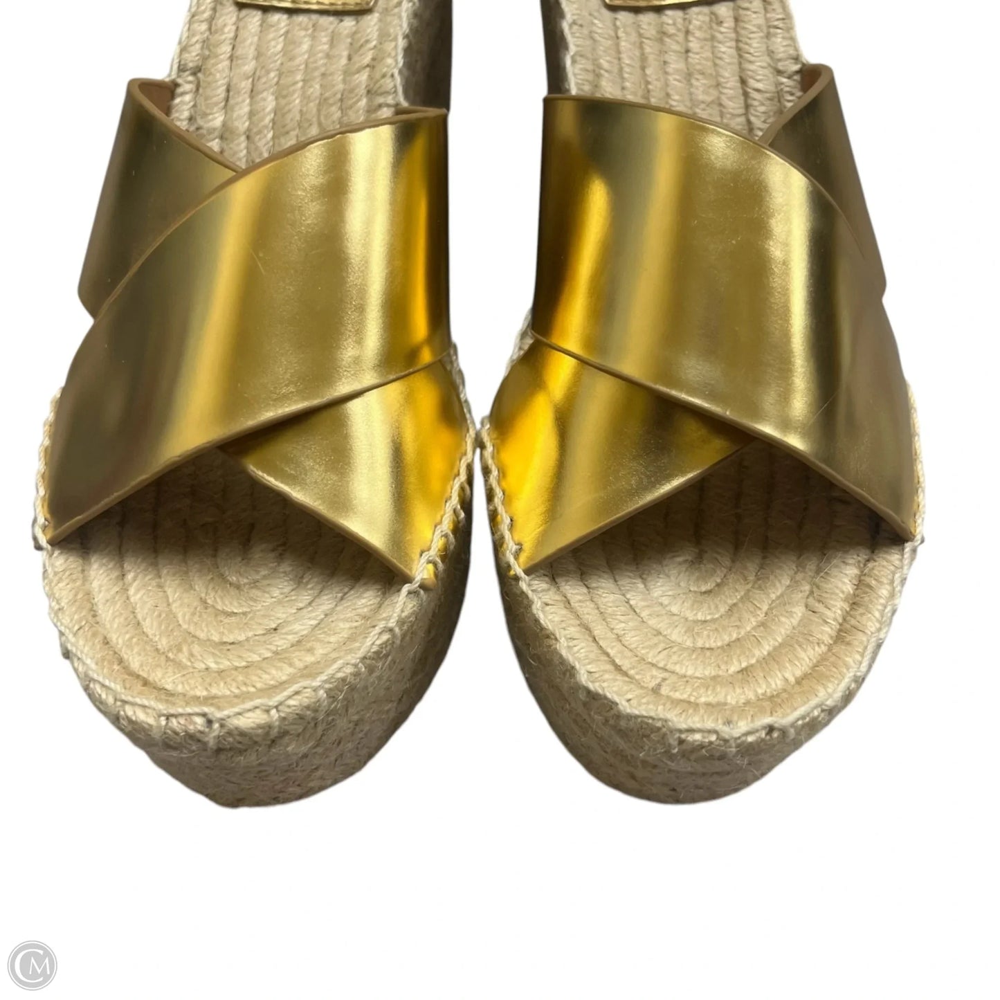 Sandals Designer By Tory Burch In Gold, Size: 8