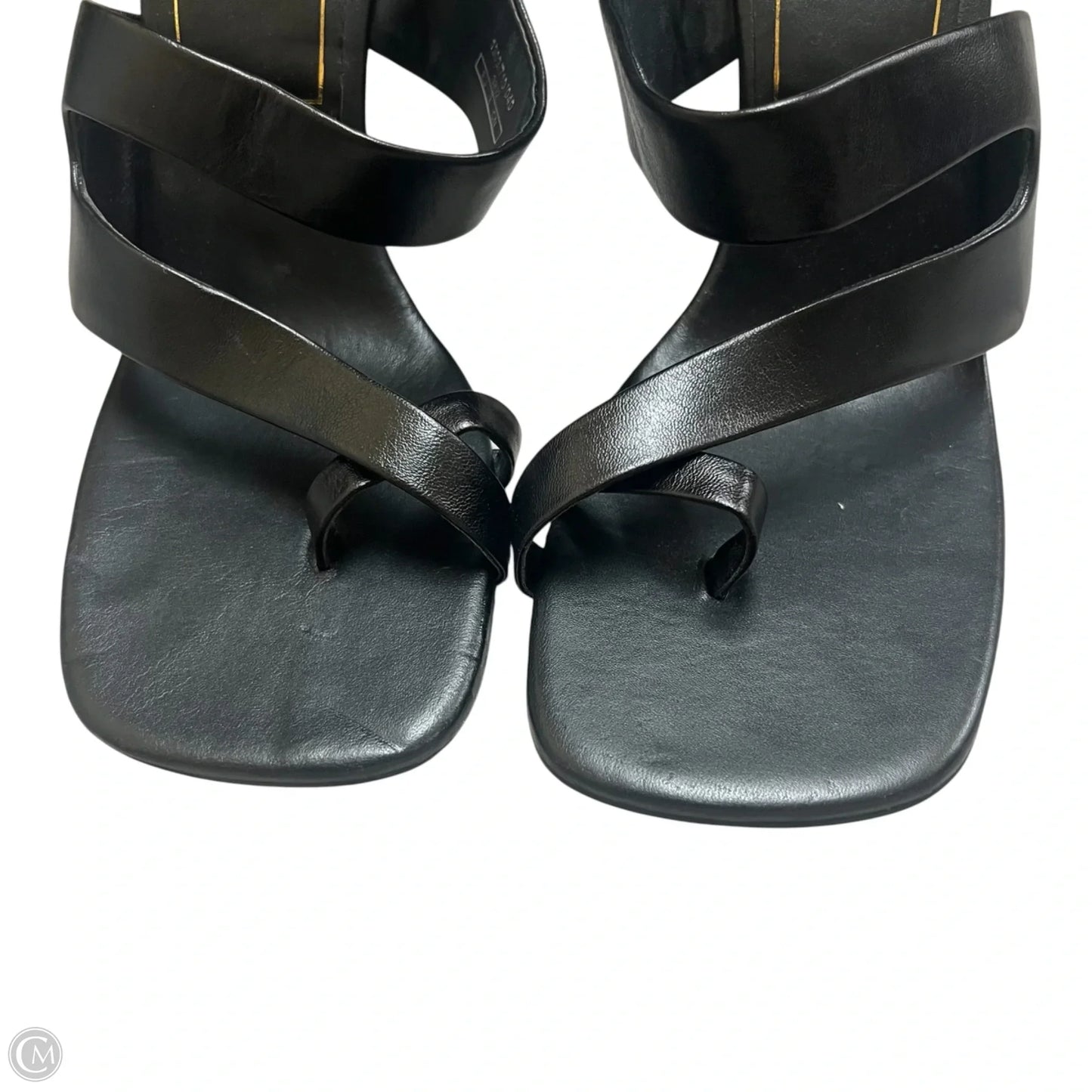 Sandals Heels Kitten By Zara In Black, Size: 8.5