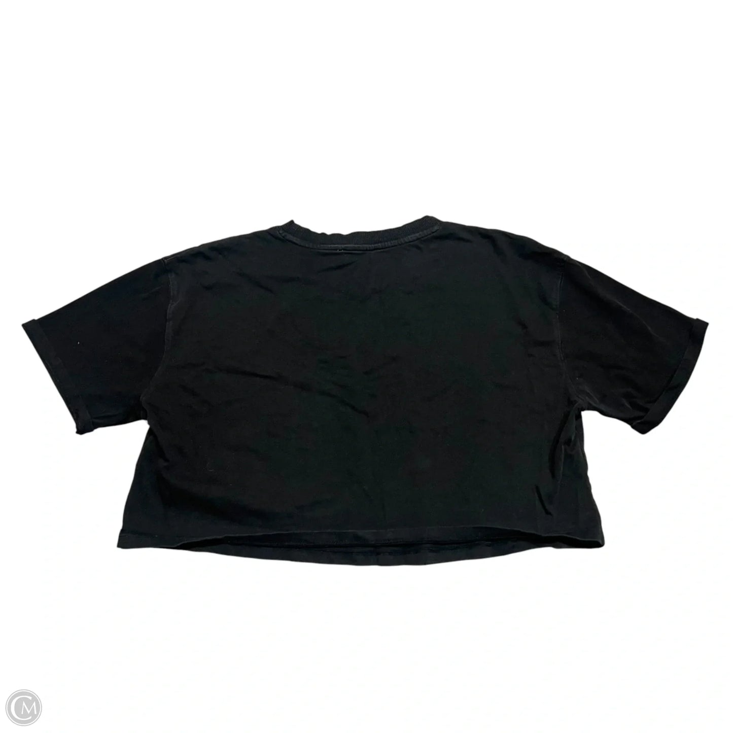 Top Short Sleeve Basic By Zara In Black, Size: L