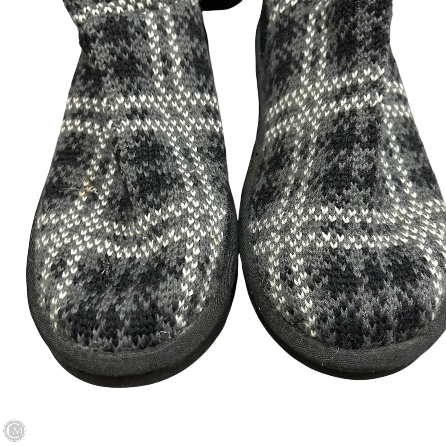 Boots Designer By Ugg In Black & Grey, Size: 7