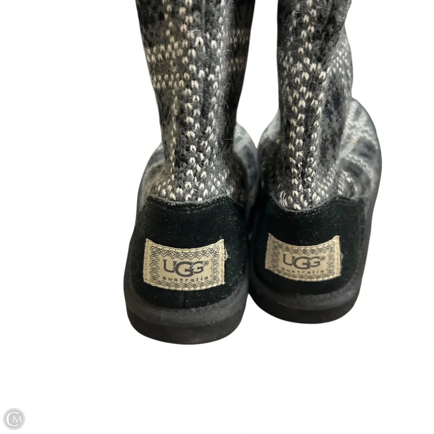 Boots Designer By Ugg In Black & Grey, Size: 7