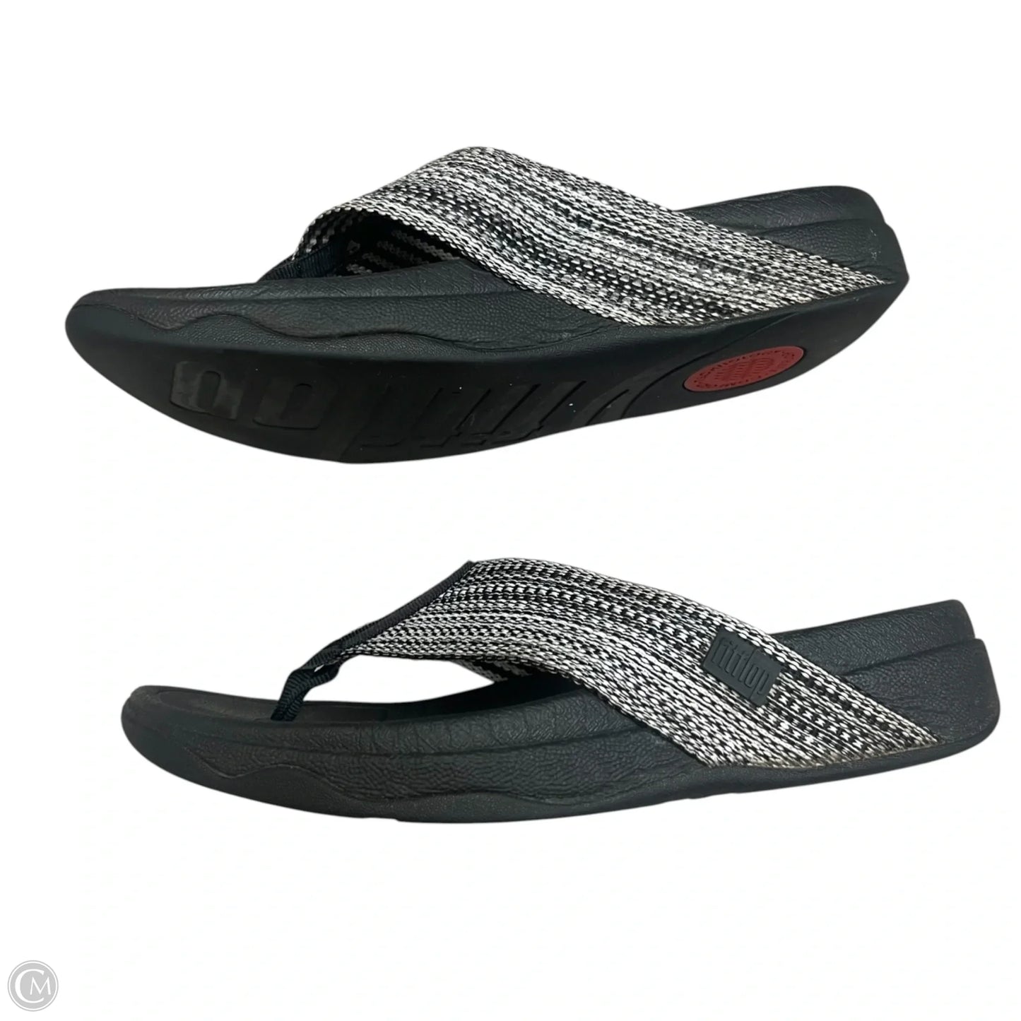 Sandals Flats By Fitflop In Black, Size: 7