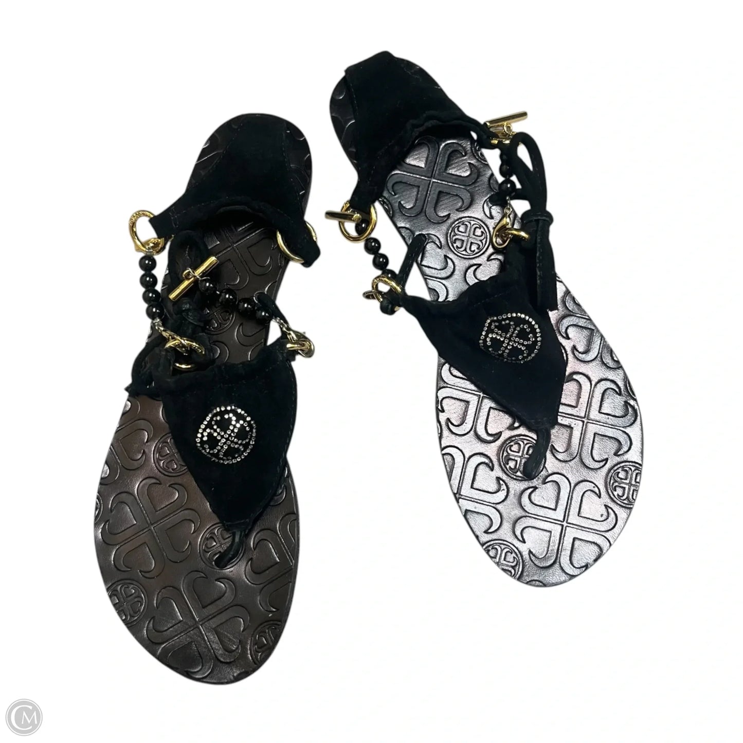 Sandals Flats By Luxtrada In Black, Size: 7