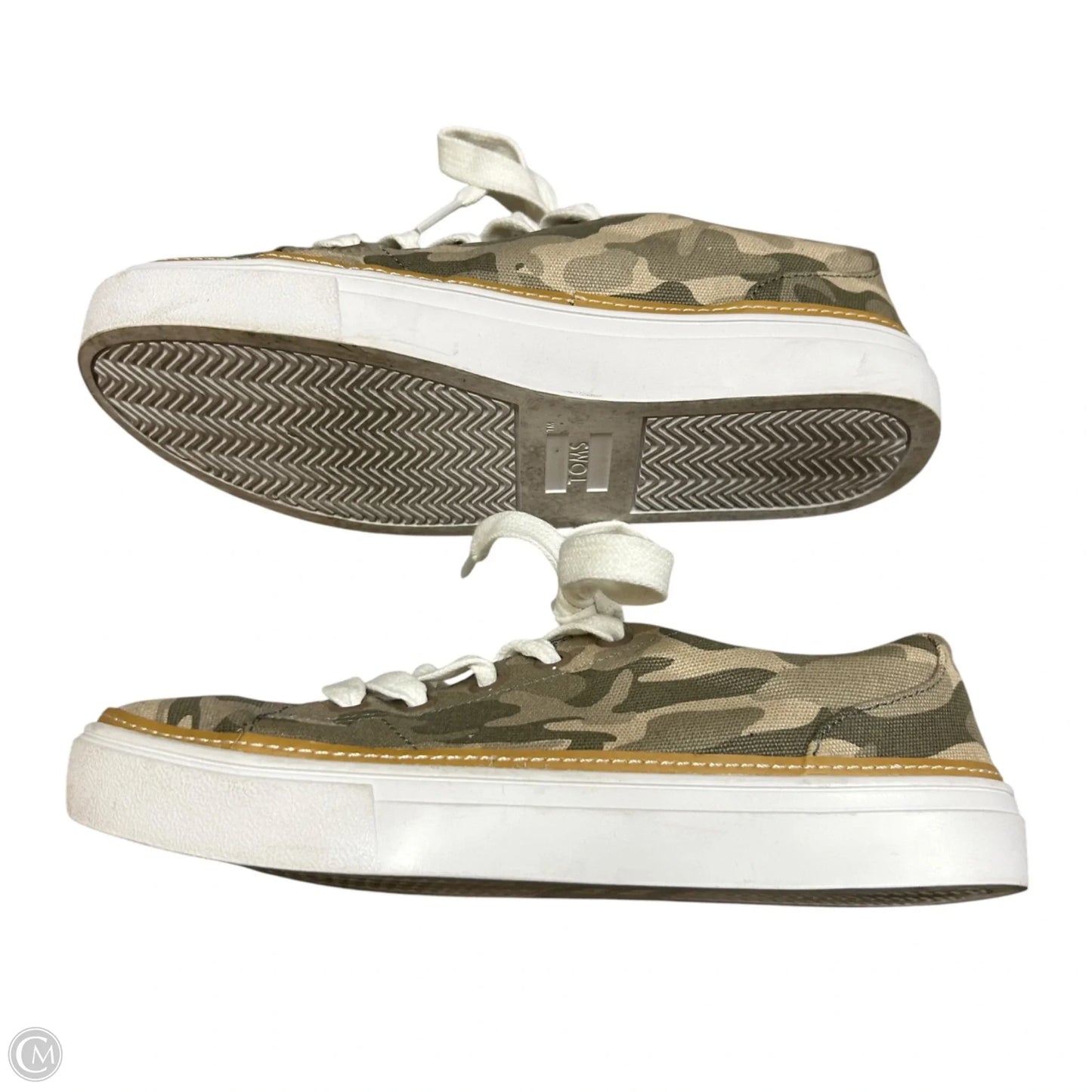 Shoes Sneakers By Toms In Camouflage Print, Size: 7.5