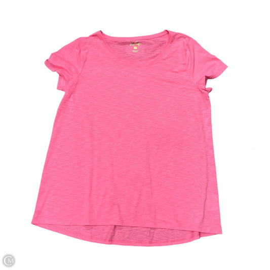 Top Short Sleeve Designer By Lilly Pulitzer In Pink, Size: Xl