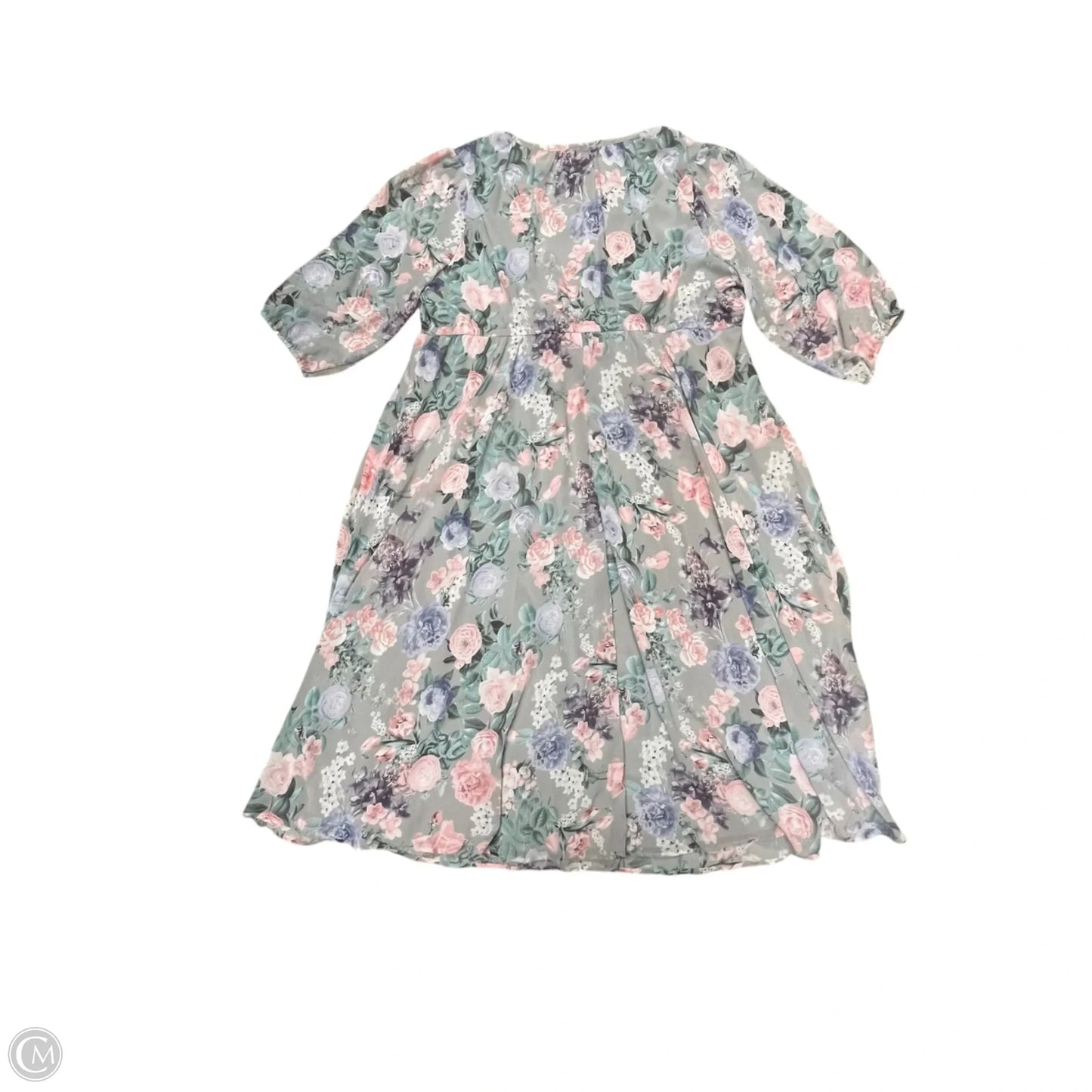 Dress Casual Maxi By Torrid In Grey & Pink, Size: 3x