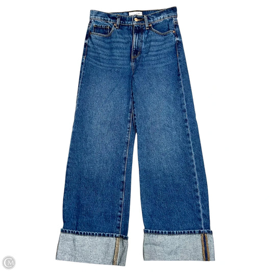 Jeans Wide Leg By Loft In Blue Denim, Size: 0