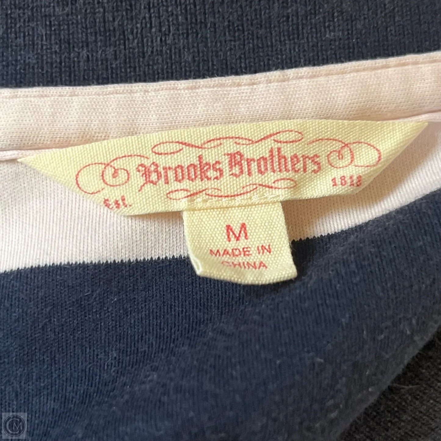 Dress Casual Short By Brooks Brothers In Blue & Pink, Size: M