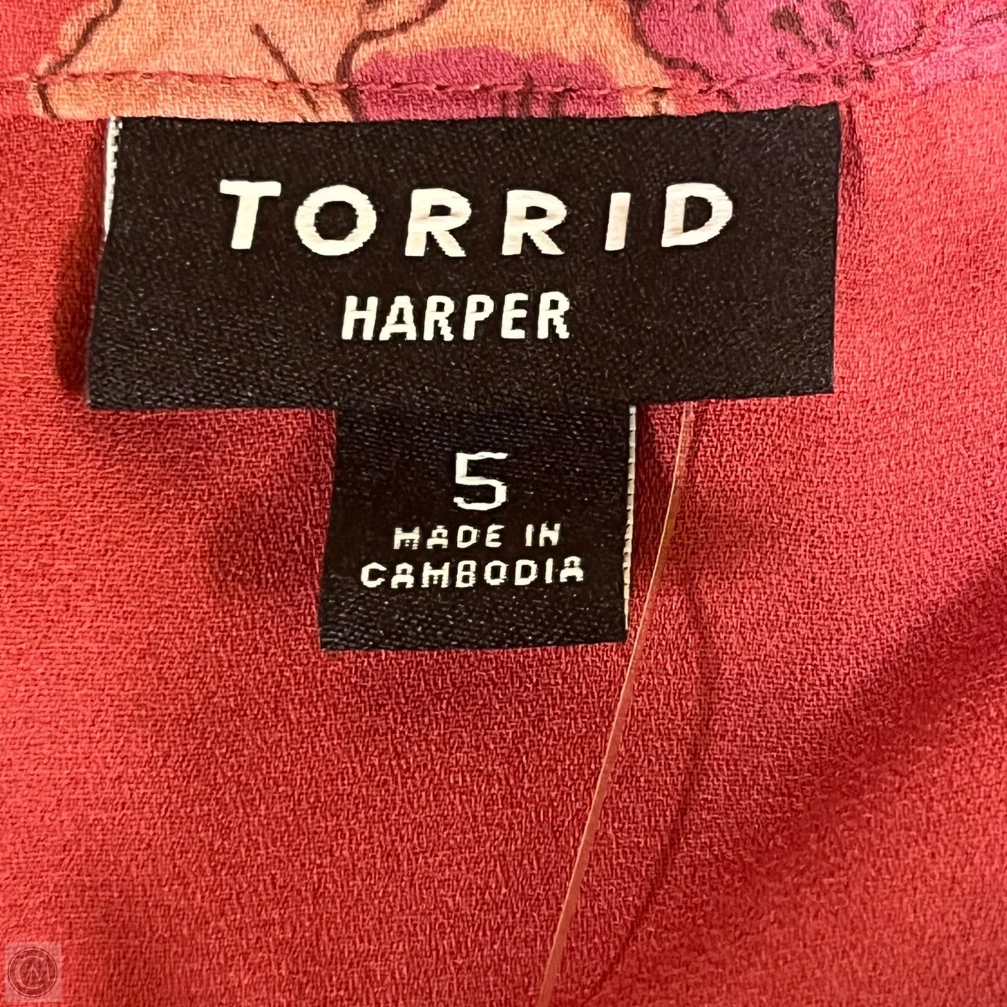 Top Short Sleeve By Torrid In Pink & Red, Size: 5X