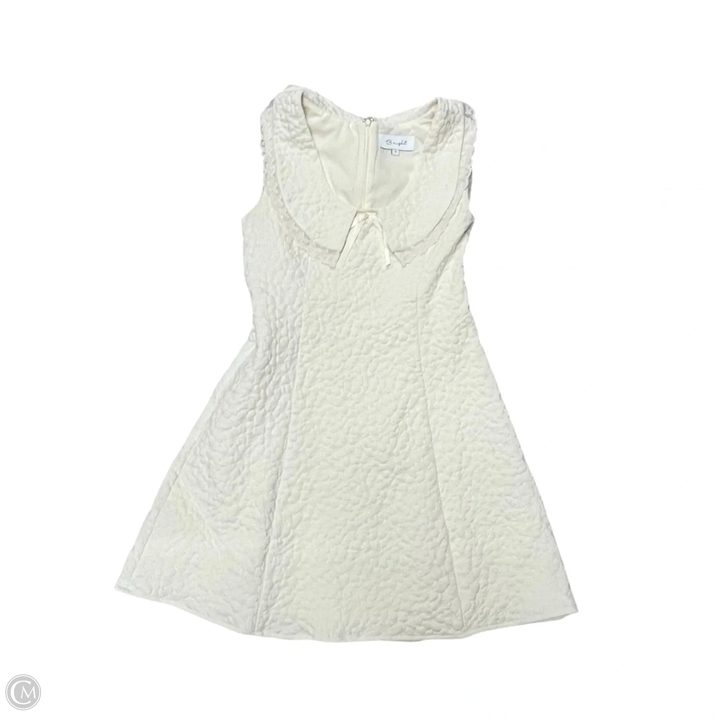 Dress Casual Short By BRIGHT In Cream, Size: S