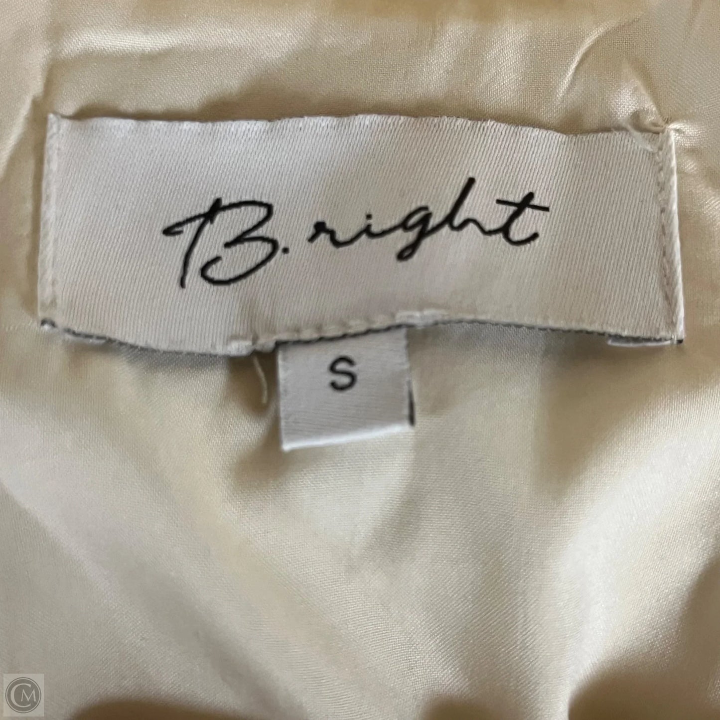 Dress Casual Short By BRIGHT In Cream, Size: S