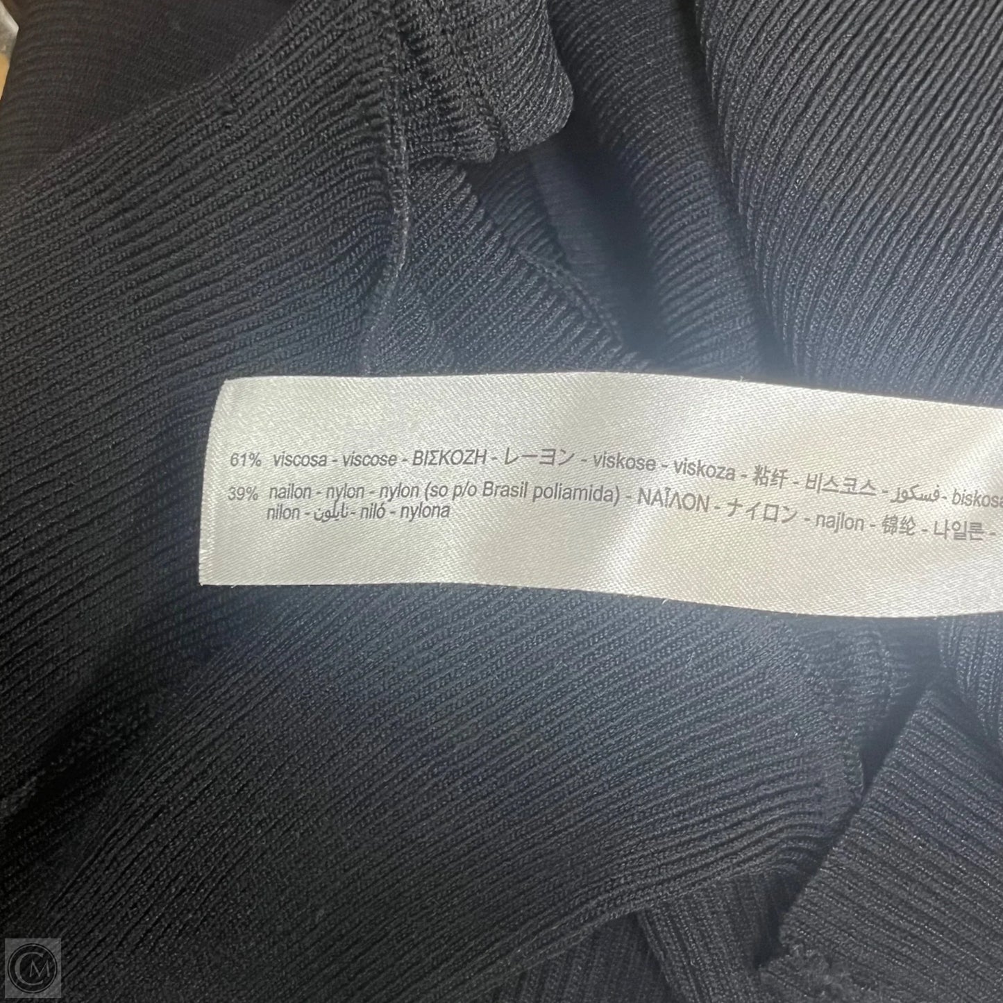 Top Long Sleeve By Zara In Black, Size: M