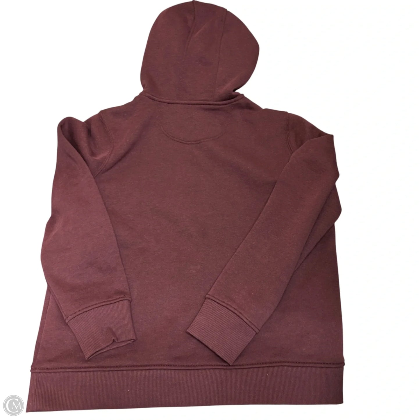 Sweatshirt Hoodie By Carhartt In Maroon, Size: L