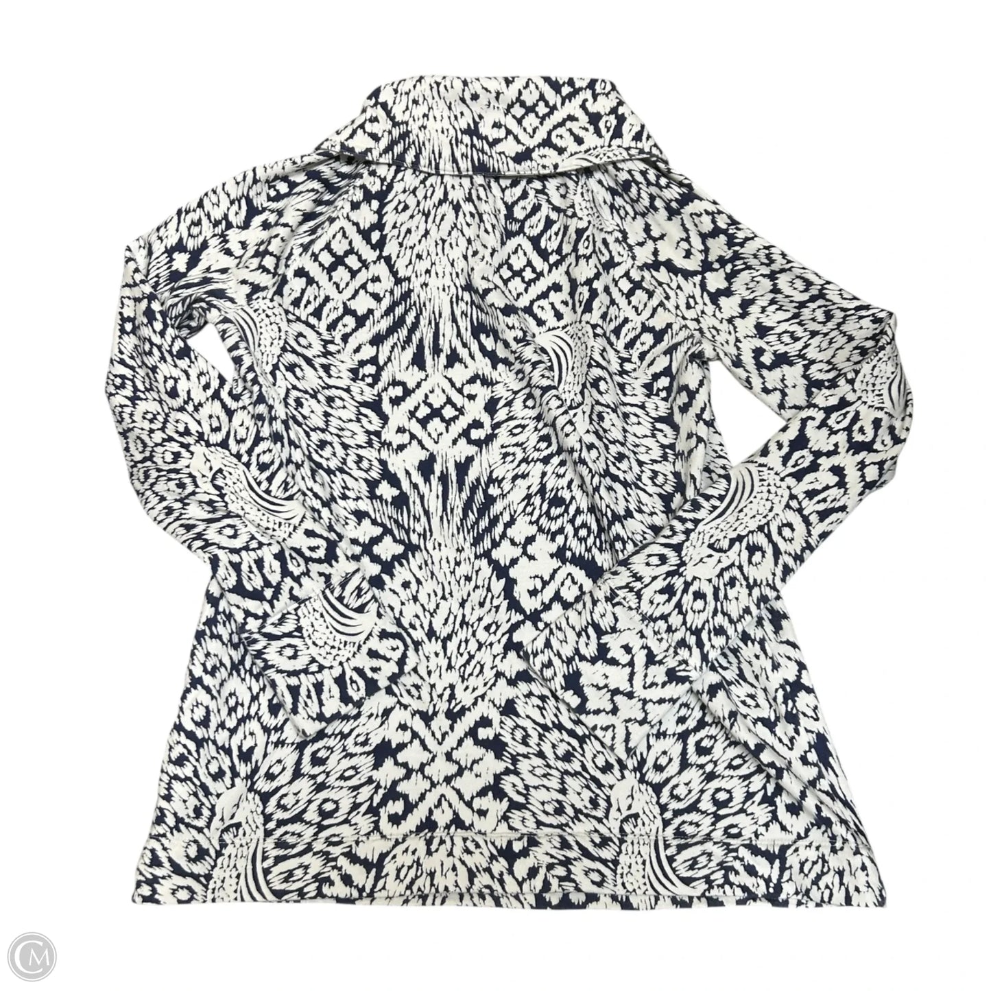 Sweatshirt Designer By Lilly Pulitzer In Blue & White, Size: S
