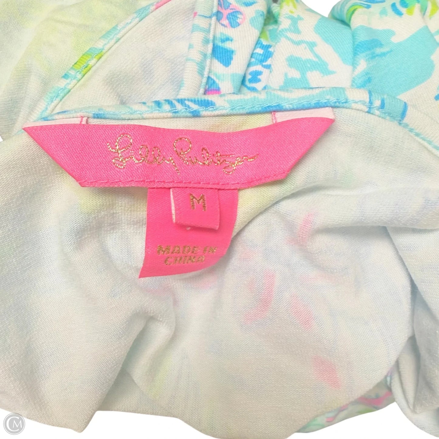 Romper Designer By Lilly Pulitzer In Blue & Green, Size: M